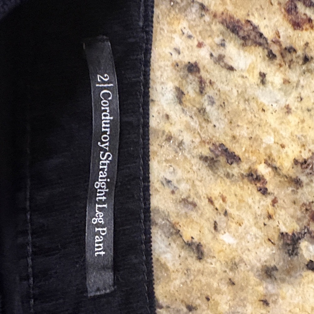 Talbots size 2 Black Corduroy Pants - Picture 2 of 8
